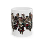 Cat Bagpipe Band Ceramic Mug  (11oz/15oz)