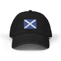 Embroidered Scottish Saltire Denim Hat — St. Andrew's Flag Baseball Cap