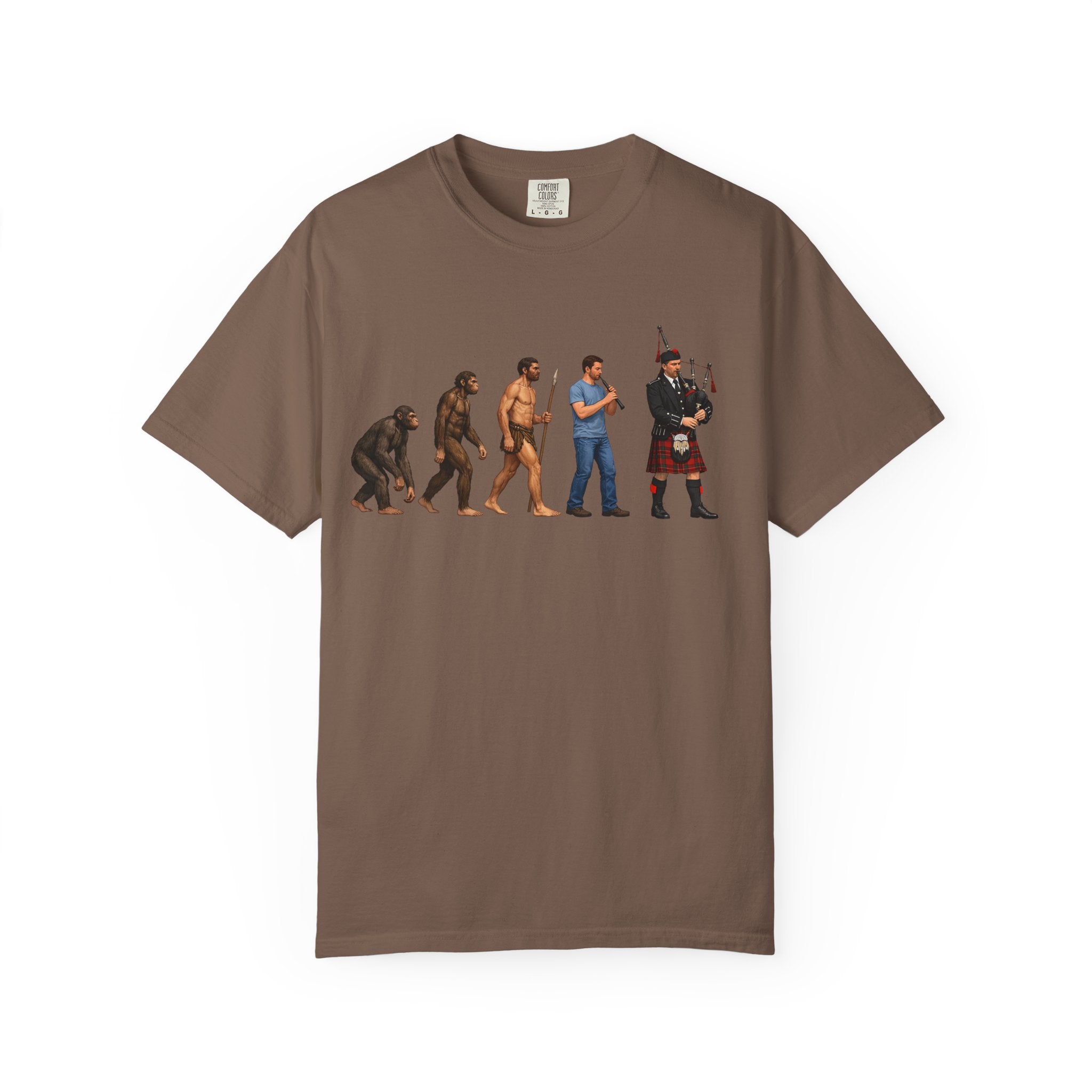 Evolution to Bagpiper T-Shirt