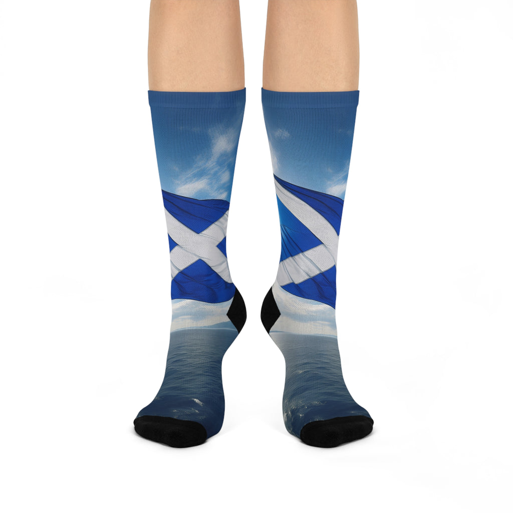 Scottish Saltire Socks