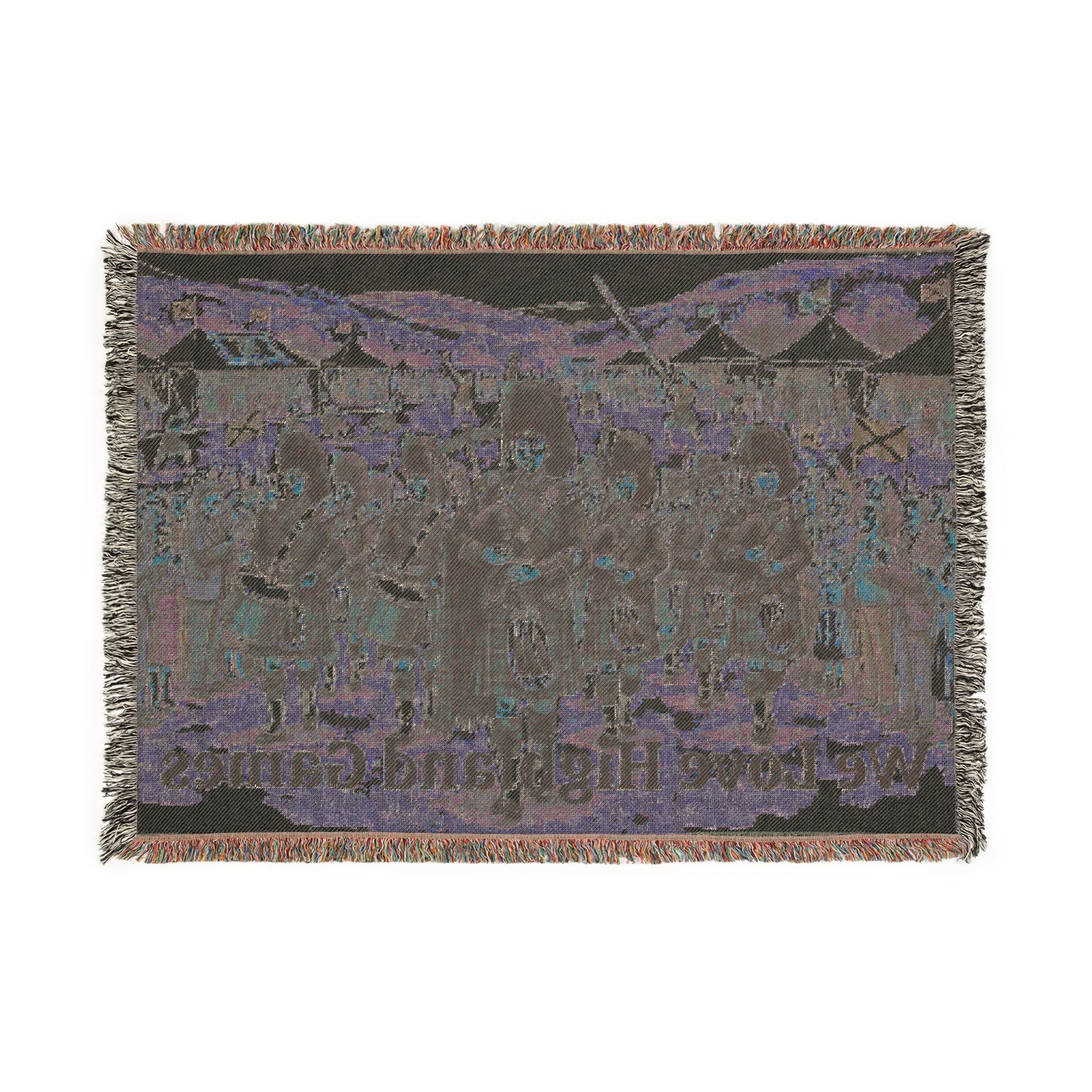 Personalizable Highland Games Woven Blanket