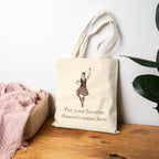Highland Dance Personalized Canvas Tote - Brunette Dancer