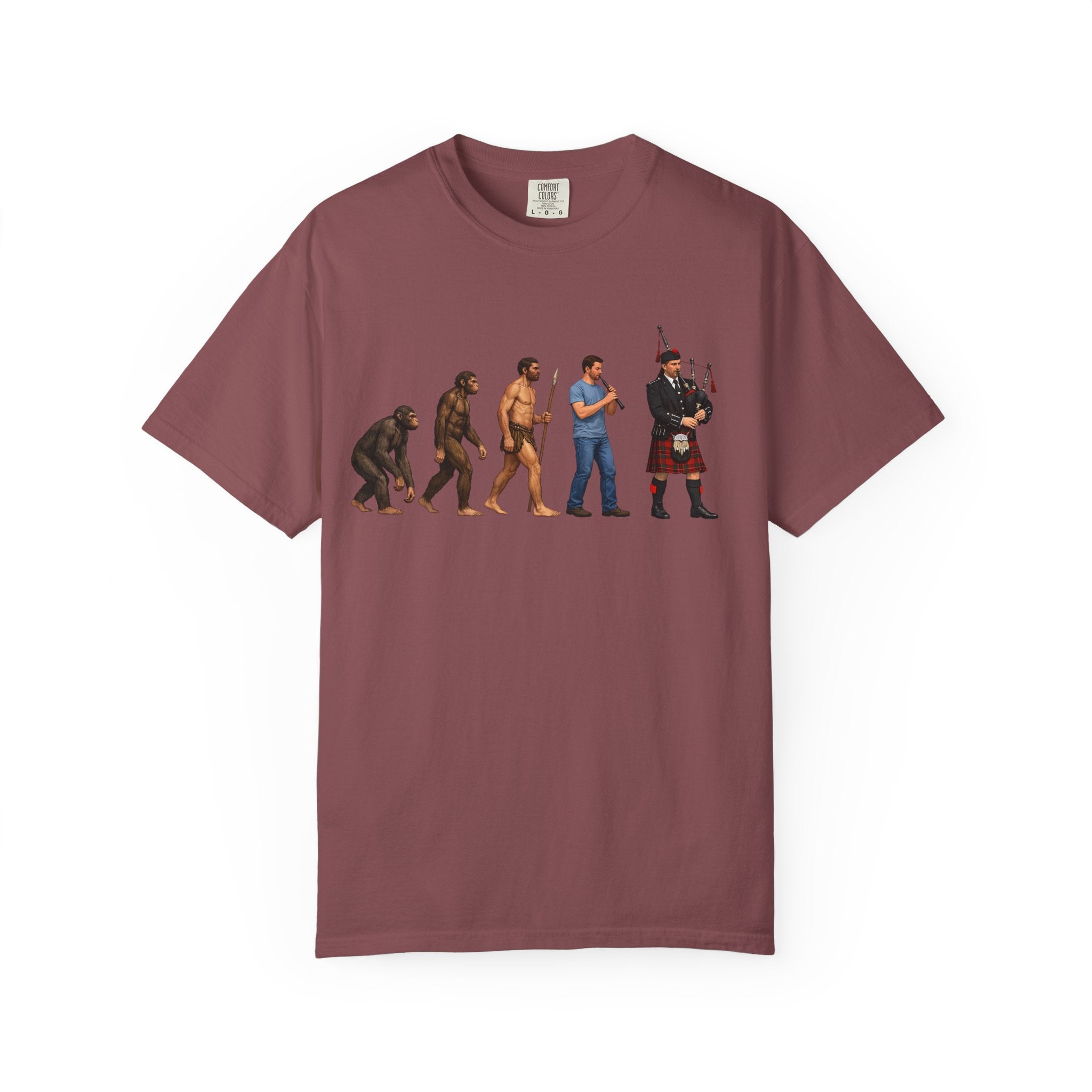 Evolution to Bagpiper T-Shirt