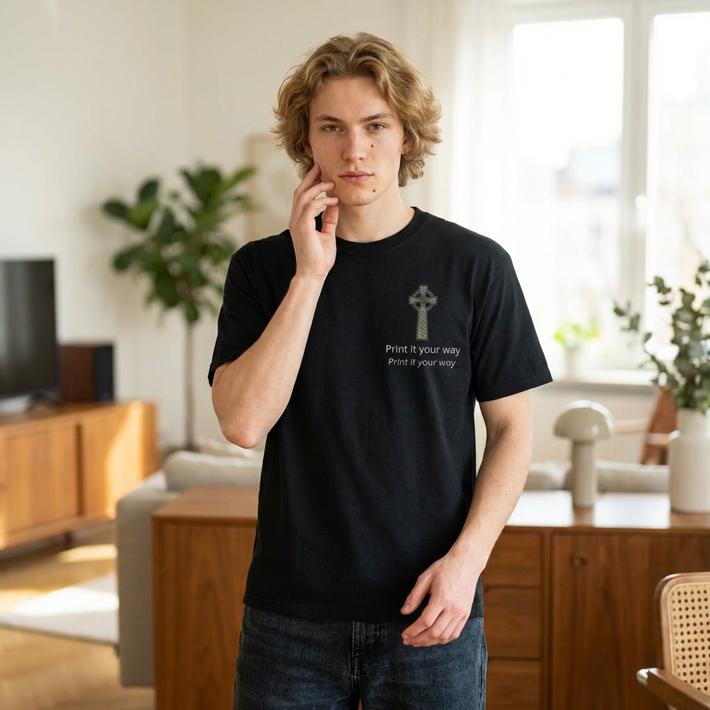 Customizable Celtic Cross T‑Shirt