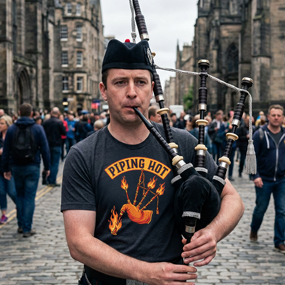 Piping Hot Graphic T-Shirt