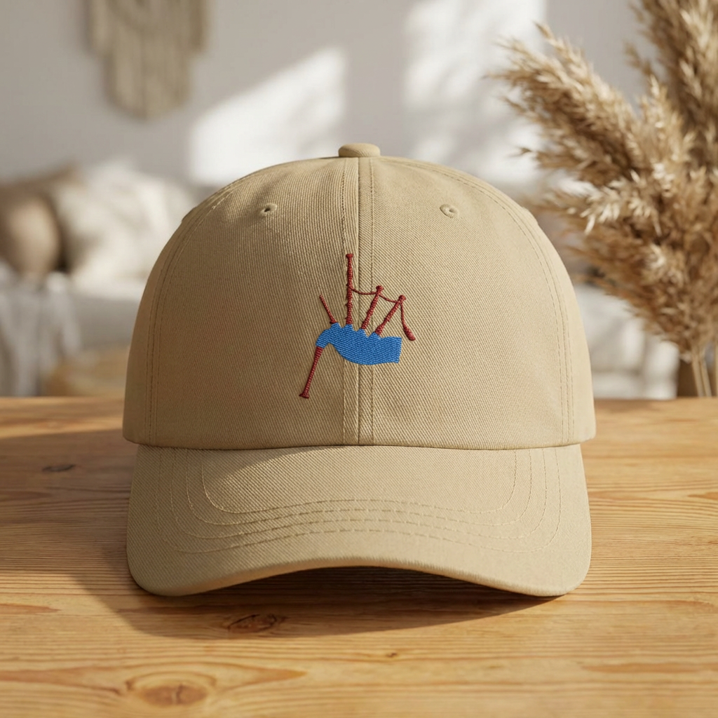 Embroidered Bagpipes Dad Hat