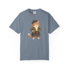 Scottish Cat T-Shirt — Cute Cat in Tartan Outfit