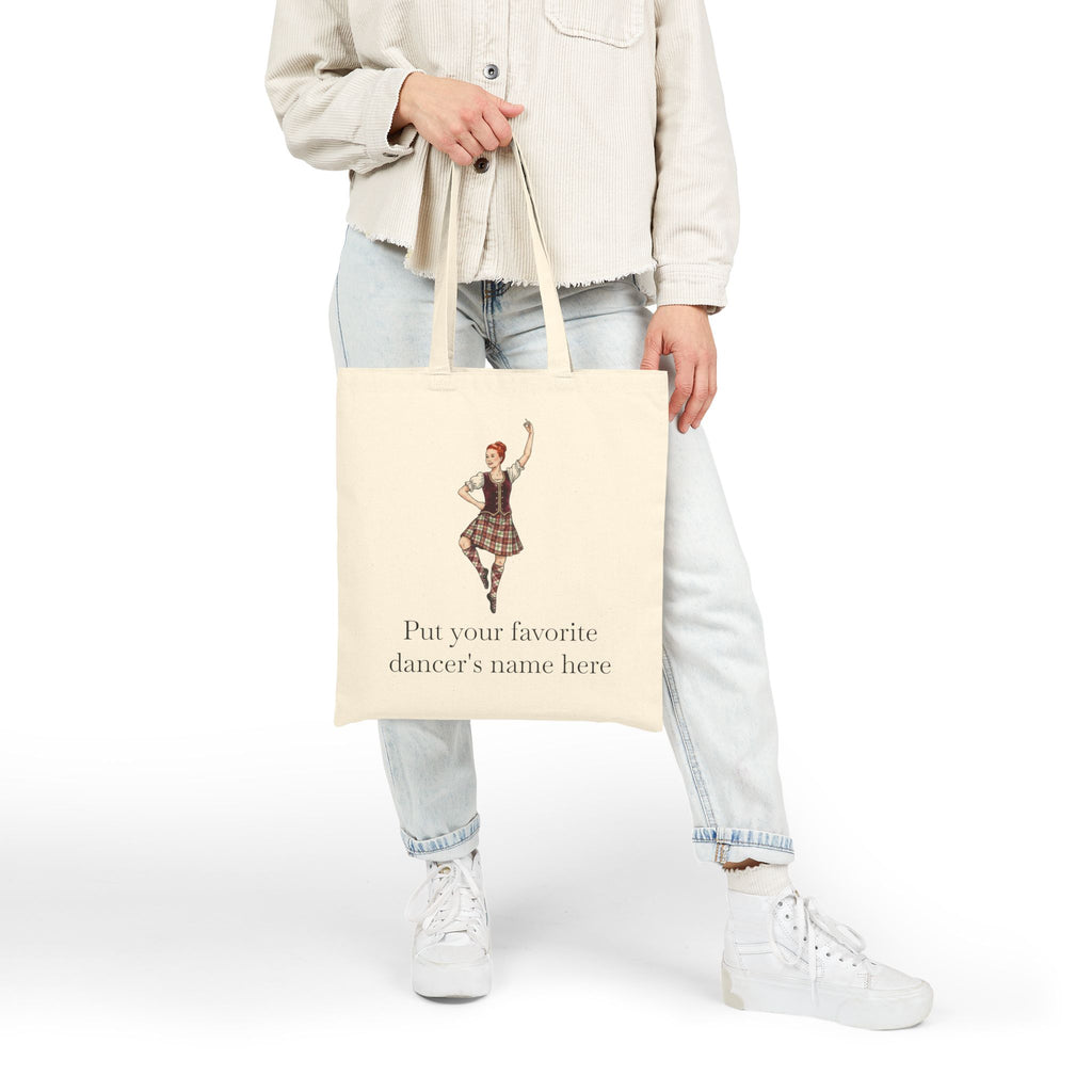 Highland Dance Personalized Canvas Tote - Ginger Dancer