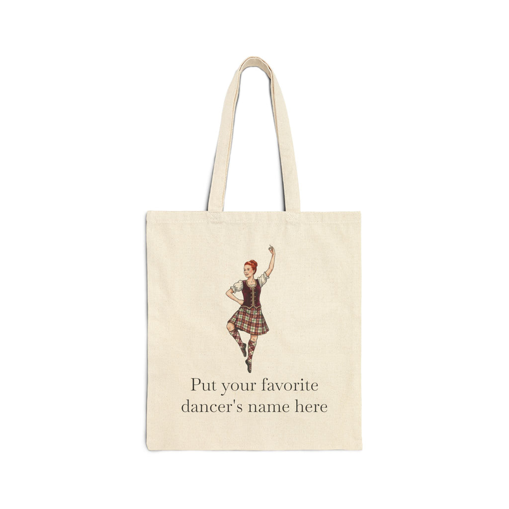 Highland Dance Personalized Canvas Tote - Ginger Dancer