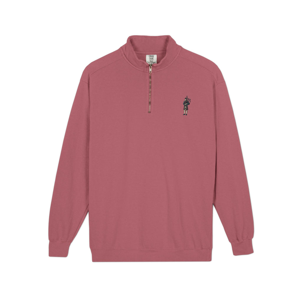 Bagpiper Emblem Quarter-Zip Sweatshirt