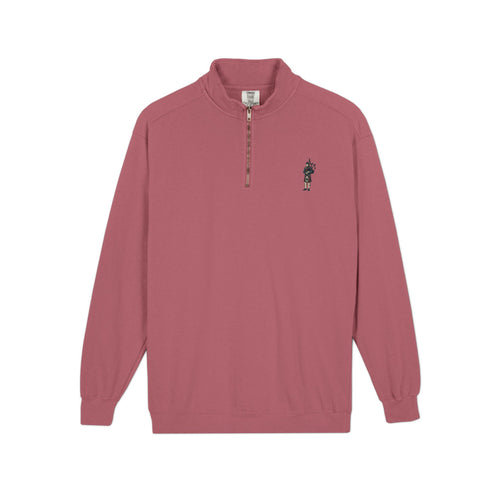 Bagpiper Emblem Quarter-Zip Sweatshirt