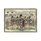 Personalizable Highland Games Woven Blanket