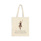 Highland Dance Personalized Canvas Tote - Blonde Dancer