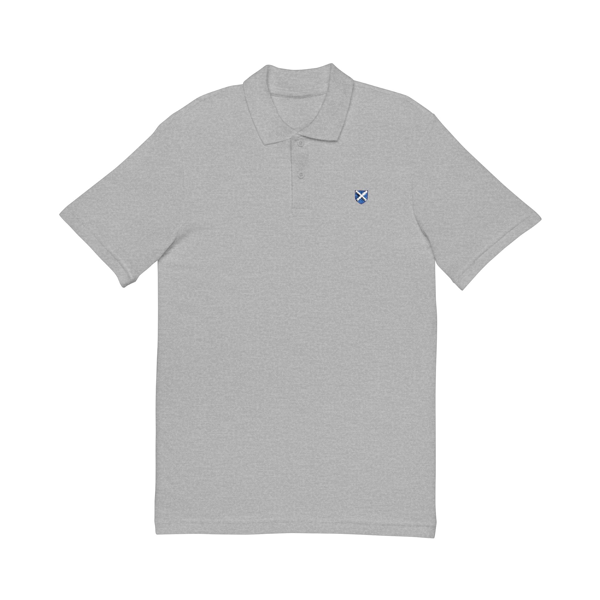 Embroidered Scottish Saltire Shield Polo