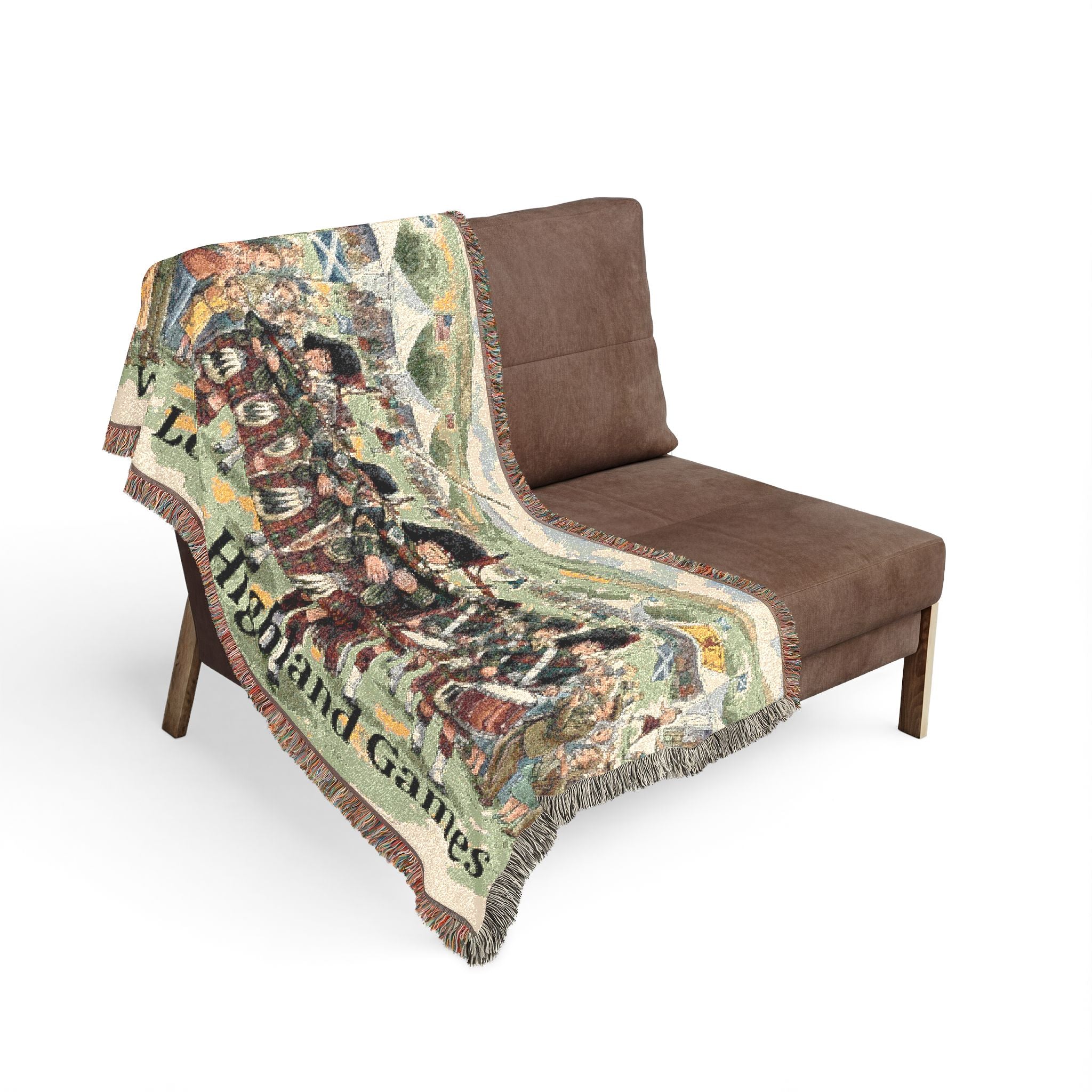 Personalizable Highland Games Woven Blanket